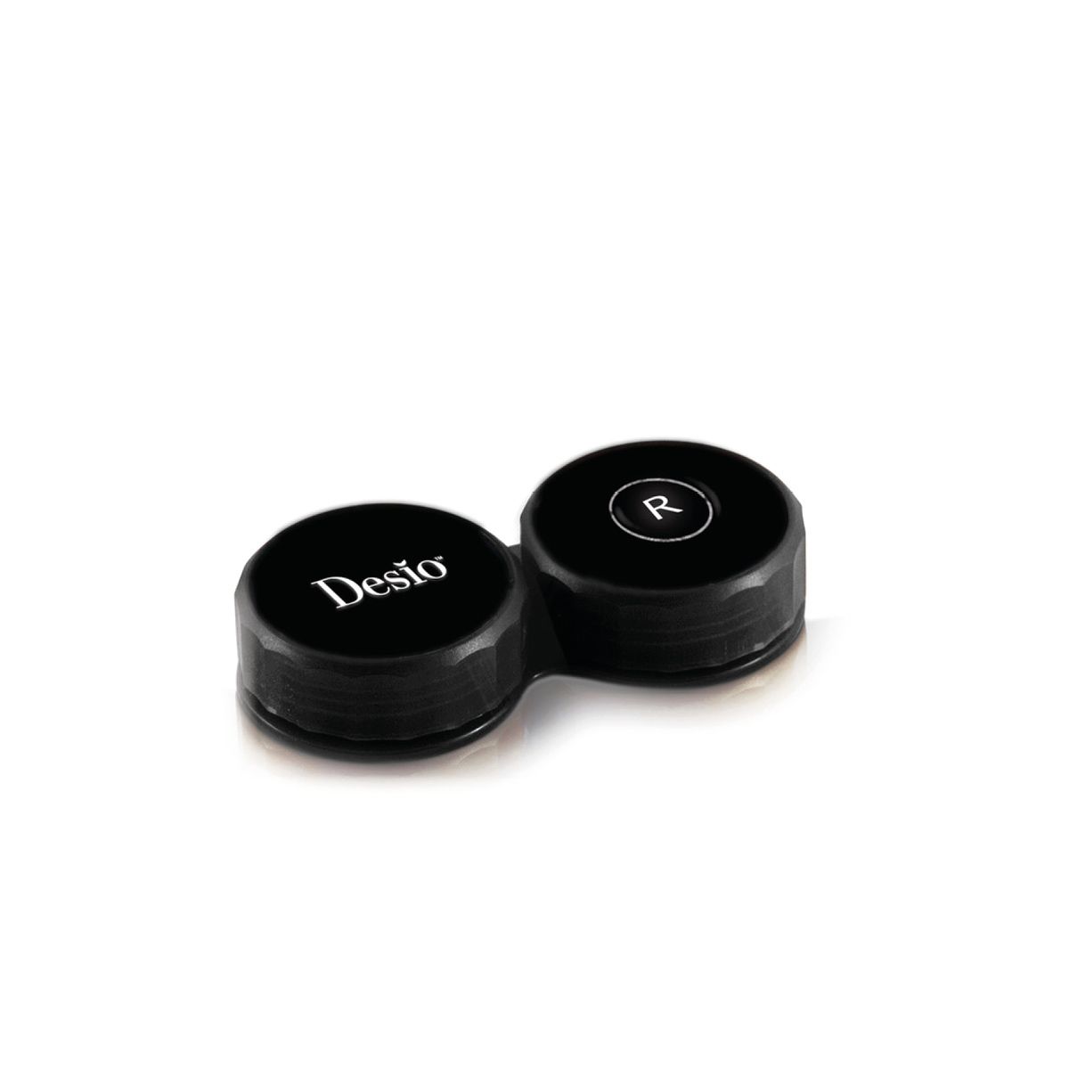 Desio black contact lens case is quintessential for storing your lenses safely.