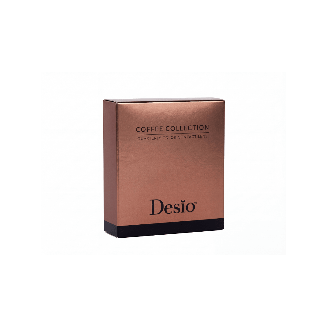 colored contact lenses packaging box brown shade Desio