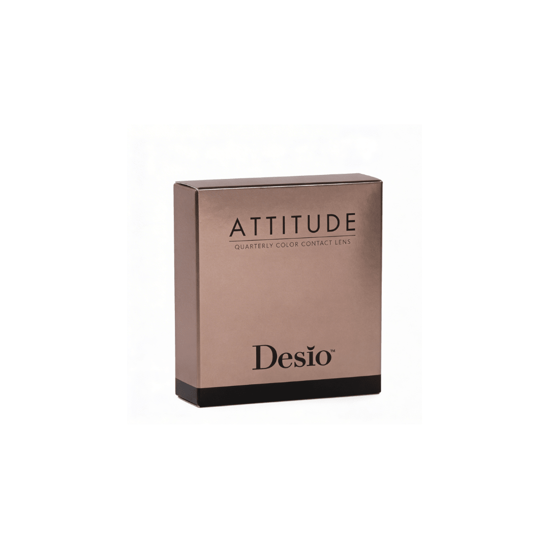 Mocha Mousse contact lenses box Desio
