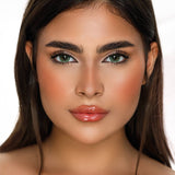 Desio Jungle Fever Green colored contact lenses – Sensual Beauty Collection, 3-month Polymacon lenses available in plano, myopia, hyperopia, and toric for a bold, vibrant natural green look

